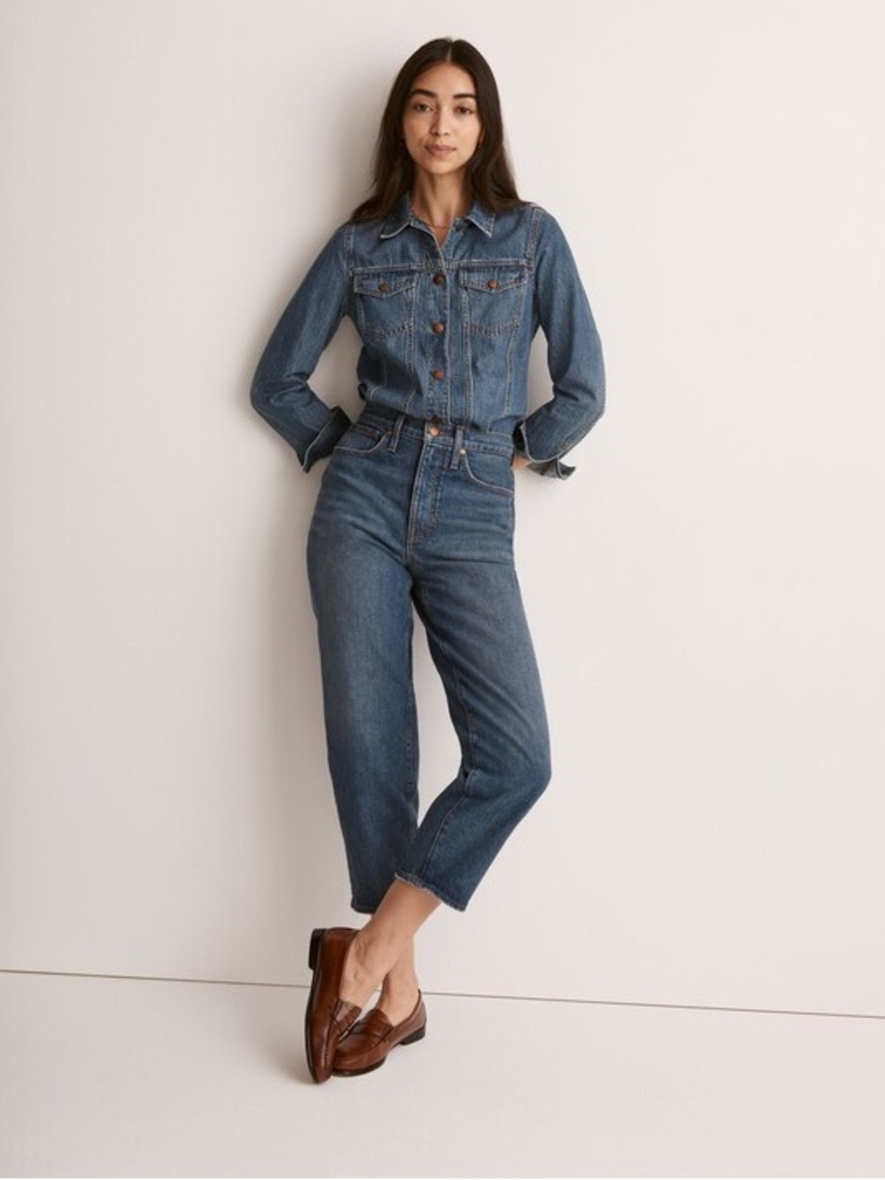 Madewell Jeans Womens 33 The Petite Balloon Jean Ellisboro Wash New